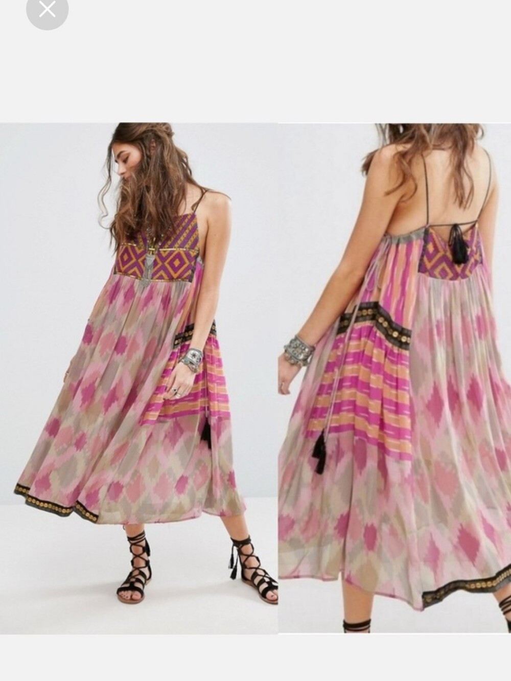 FreePeople gypsy inspired dress 👗 oversized fit - Picture 8 of 9